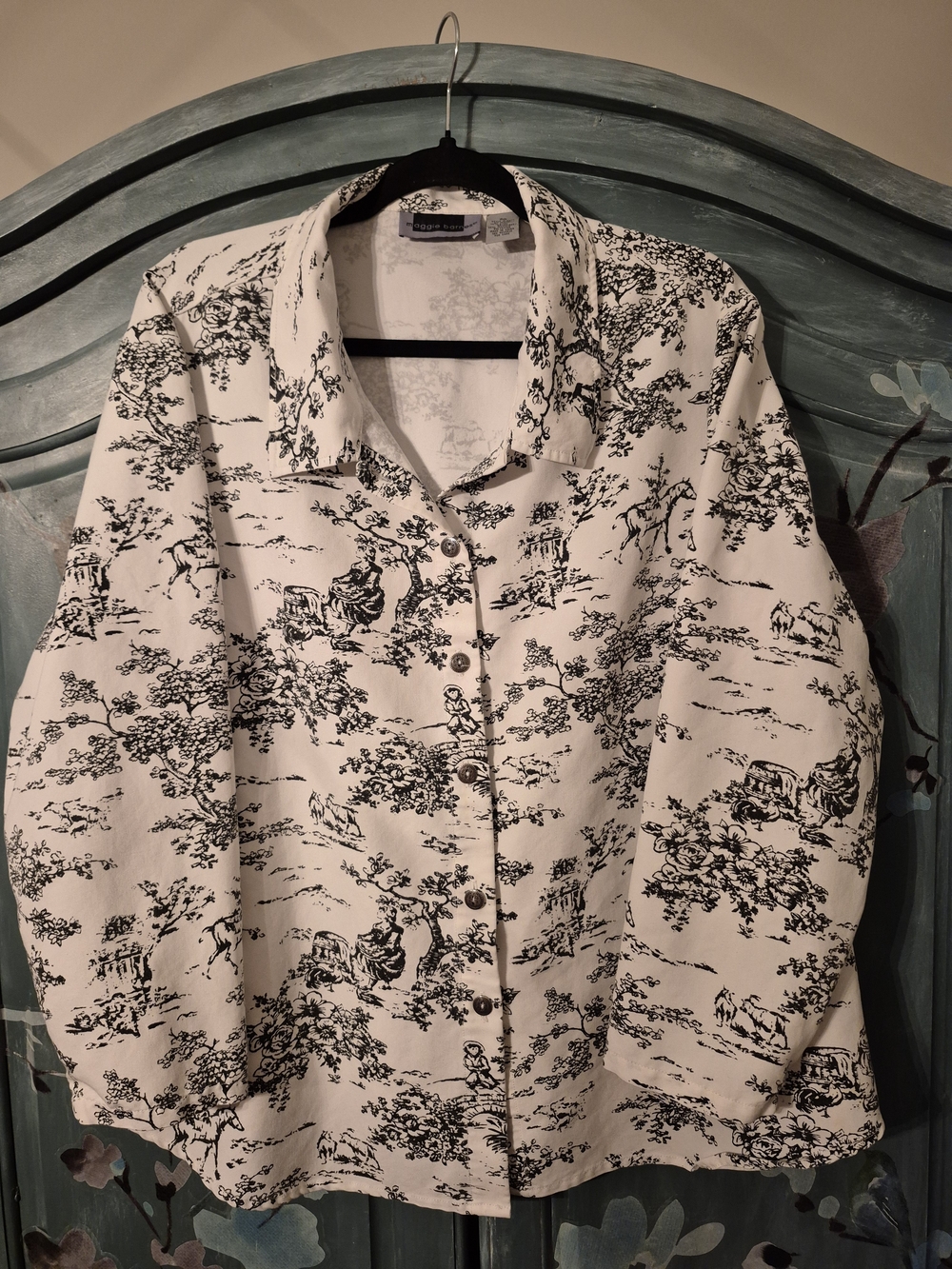 Maggoe Barnes Black & White Cottagecore Jacket